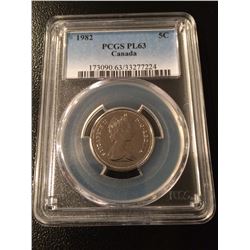 1982 PCGS ERROR - PL63 Canada 25