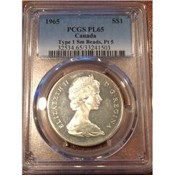 1965 Canada Dollar SBPT5 PCGS PL65