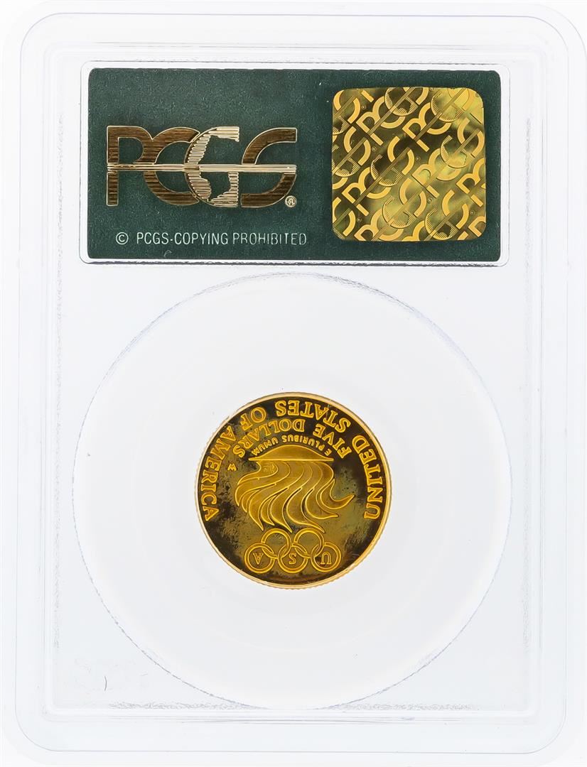 1988W 5 Olympic Commemorative Gold Coin PCGS PR68