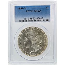 1881-S $1 Morgan Silver Dollar PCGS Graded MS63