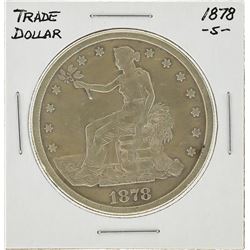 1878-S $1 U.S. Trade Silver Dollar Coin