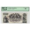 Image 1 : 1800s $1000 New Orleans Canal & Banking Co. Obsolete Note PCGS Choice New 64
