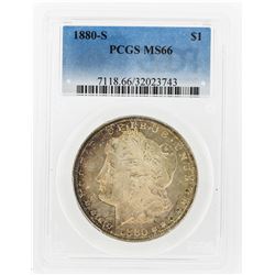 1880-S $1 Morgan Silver Dollar PCGS Graded MS66