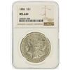Image 1 : 1886 $1 Morgan Silver Dollar NGC Graded MS64+