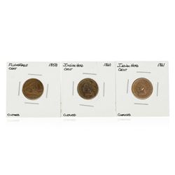 1858 Flying Eagle Cent and 1860-1861 Indian Head Cent Coin Set