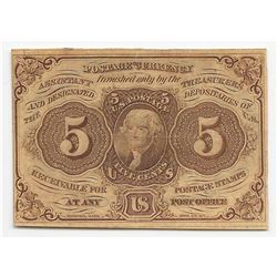 July 17, 1862 Five Cents First Issue Fractional Currency Note