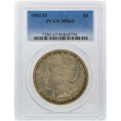 1902-O $1 Morgan Silver Dollar PCGS Graded MS65