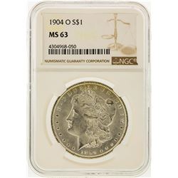 1904-O $1 Morgan Silver Dollar NGC Graded MS63