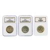 Image 1 : Set of (3) Washington-Carver Half Dollar Commemorative Coins NGC Graded MS65