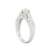 Image 3 : 14KT White Gold EGL 0.88ctw Diamond Engagement Ring