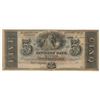 Image 1 : 1800s $5 The Citizens Bank of Louisiana Obsolete Bank Note