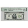 Image 1 : 1934 $500 Federal Reserve Note St. Louis Light Green Block PMG Choice VF35