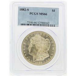 1882-S $1 Morgan Silver Dollar PCGS Graded MS66