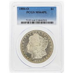 1884-O $1 Morgan Silver Dollar PCGS Graded MS64PL