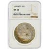 Image 1 : 1878 8TF $1 Morgan Silver Dollar NGC Graded MS65