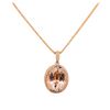 Image 1 : 14KT Rose Gold 15.58ct Morganite and Diamond Pendant with Chain