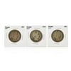 Image 1 : Set of 1903-1905 Silver Barber Half Dollar Coins