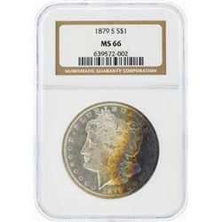 1879-S $1 Morgan Silver Dollar NGC Graded MS66 w/ Very Nice Toning