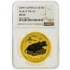 Image 1 : 2009P $100 Australia Lunar Year of the Ox Gold Coin NGC MS70