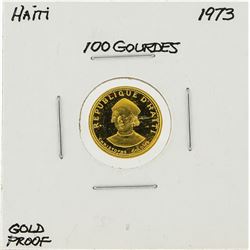 1973 Haiti 100 Gourdes Proof Gold Coin