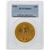 Image 1 : 1928 $20 St. Gaudens Double Eagle Gold Coin PCGS MS64+