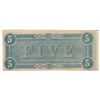 Image 2 : 1864 $5 The Confederate States of America Note