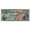 Image 1 : 1869 $10 Rainbow Large Size Legal Tender Currency Note