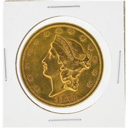 1875-S $20 Liberty Head Type 2 Double Eagle Gold Coin CU