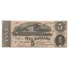 Image 1 : 1864 $5 The Confederate States of America Note Solid "5" Serial