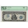 Image 1 : 1899 $5 Indian Chief Silver Certificate Bank Note PCGS AU50