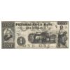 Image 1 : 1854 $1 Potomac River Bank Obsolete Bank Note