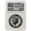Image 2 : 2000 $1 Australia Silver Lunar Series Year of the Dragon Coin NGC MS69