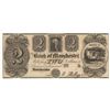 Image 1 : 1800s $2 The Bank of Manchester Obsolete Bank Note
