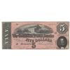 Image 1 : 1864 $5 The Confederate States of America Note