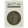 Image 1 : 1889-CC $1 Morgan Silver Dollar Coin ANACS Graded VF 20