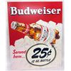 Image 1 : BUDWEISER TIN SIGN
