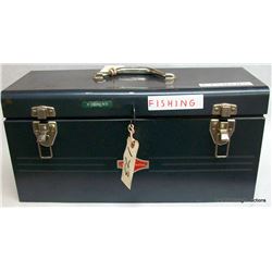 FISHING TACKLE IN STEEL BOX