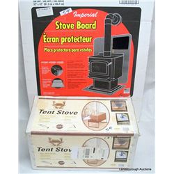 TENT STOVE AND STOVE BOARD