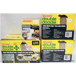 RELIANCE DOUBLE DOODIE TOILET WASTE BAGS