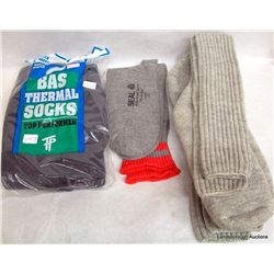 SIX PAIR THERMAL SOXES