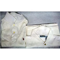 NINE PAIR WHITE COTTON SHIRTS