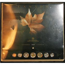 2007 Canada - Royal Canadian Mint Calendar with Coin Set