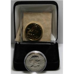2 x USA Commemorative $1 Dollar Coins by First Commemorative Mint