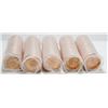 Image 1 : 5 Original Shrinkwrap Rolls of 2012 Canada Small One Cent Penny Coins - Non-Magentic