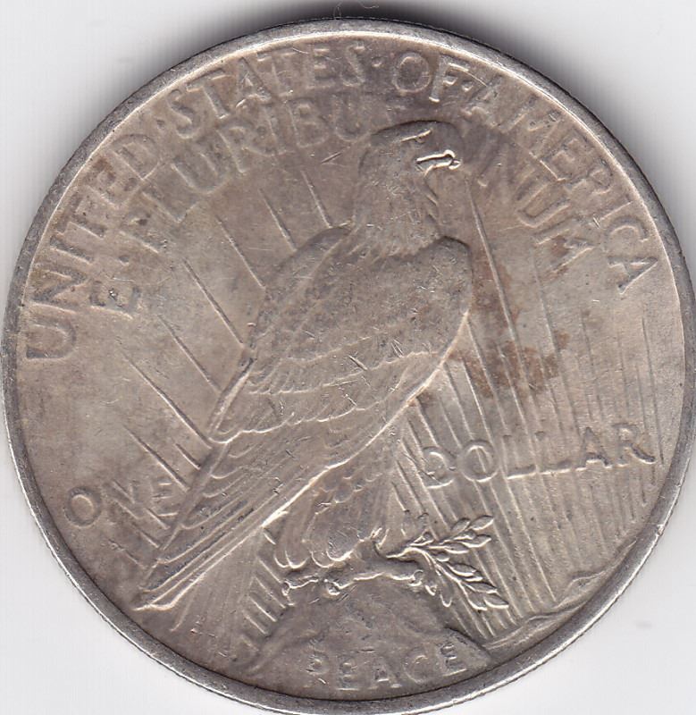 1923 United States Silver Peace 1 Dollar Coin MS62 1923 United States Silver Peace 1 Dollar Coin MS62