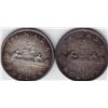 1953 & 1954 Canada Silver $1 Dollar Coins - Beautifully Patenated