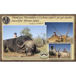 T-8 7 DAY SAFARI IN NAMIBIA W/ Thormahlen & Cochran Safaris 2016-17