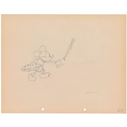 Mickey Mouse production drawing from Building a Building