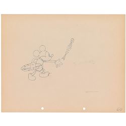 Mickey Mouse production drawing from Building a Building