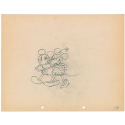 Mickey and Minnie Mouse production drawing from The Pet Store